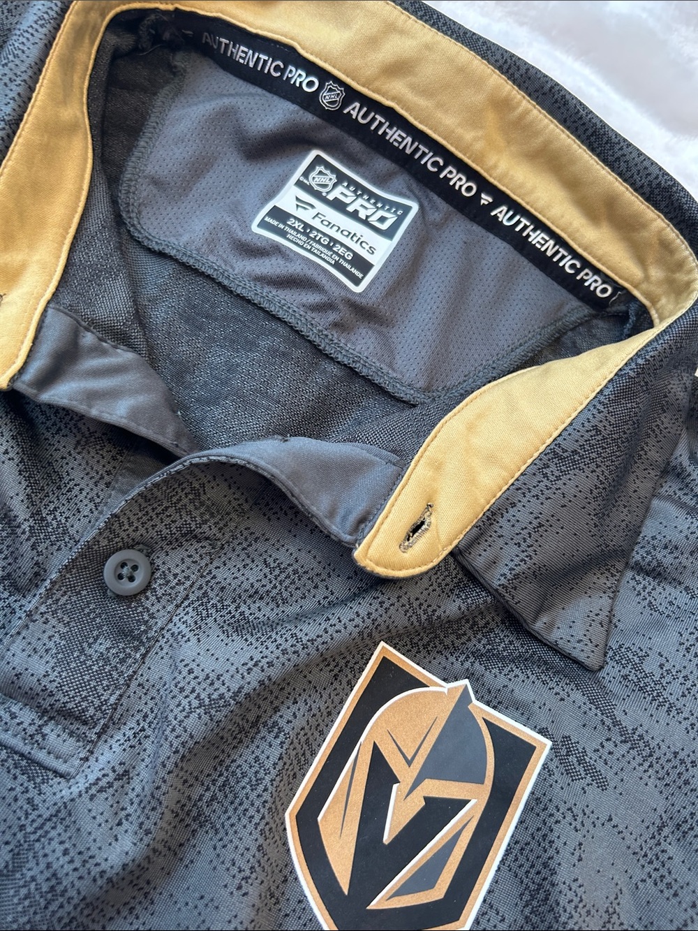 Fanatics Las Vegas Golden Knights Collared Men’s Top - Picture 3 of 6